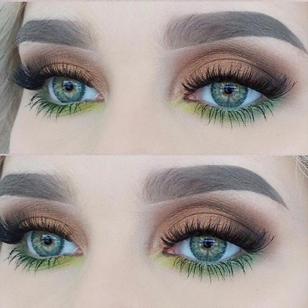4 Tone Green Colored Contacts