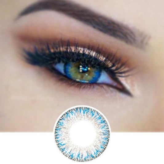 Blue Colored Contacts - 4 Tone