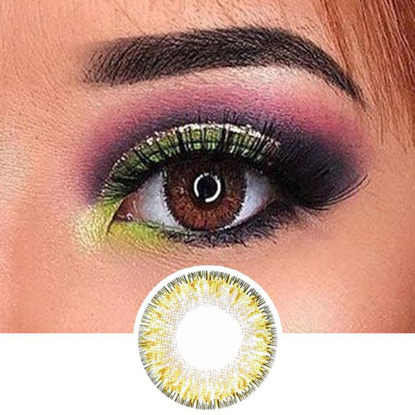 Laurel Green Coloured Contact Lenses  Laurel Green Eye Contacts –  Halloween Contact Lenses